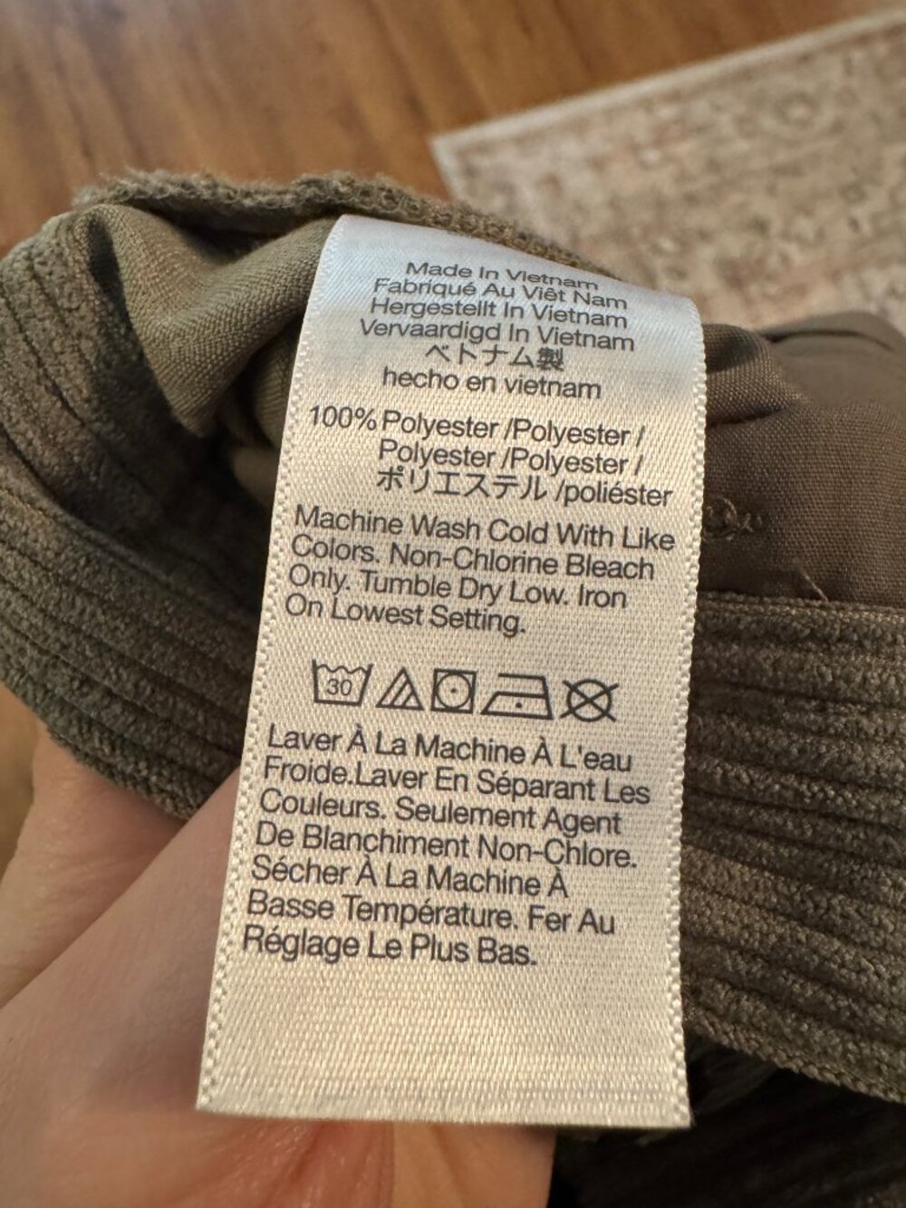 NWT Madewell Corduroy High-Rise Tapered Pants Size 6 - Picture 11 of 11